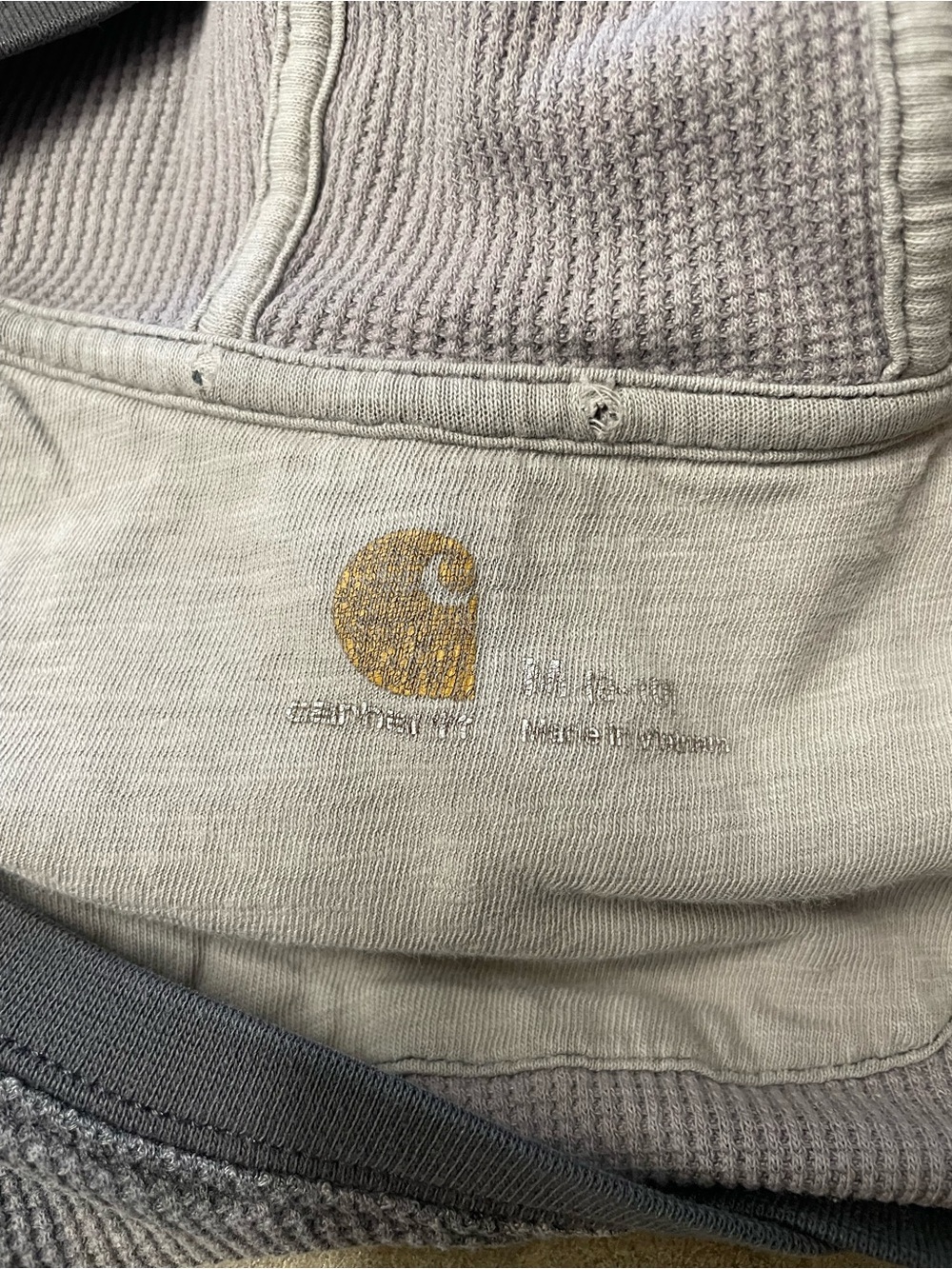 Carhartt Thermal Waffle Knit Hooded Shirt - Picture 3 of 5